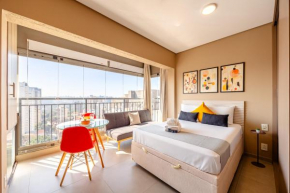 Easy Star - Lindo studio no 24° andar com vista livre - IL01I